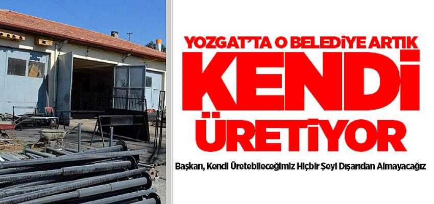 Sorgun Belediyesi Demir Atölyesi kendisi üretiyor