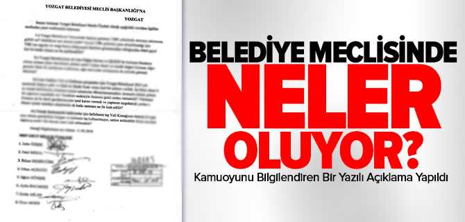 Belediye Meclisinde Neler Oluyor