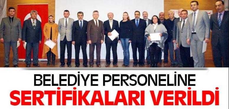 Belerdiye Personeli Sertifikalarını aldı
