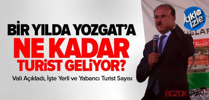 Bir Yılda Yozgat'a Ne Kadar Yerli ve Yabancı Turist Geliyor?