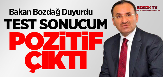 Adalet Bakanı Bozdağ'ın Covid test sonucu pozitif çıktı