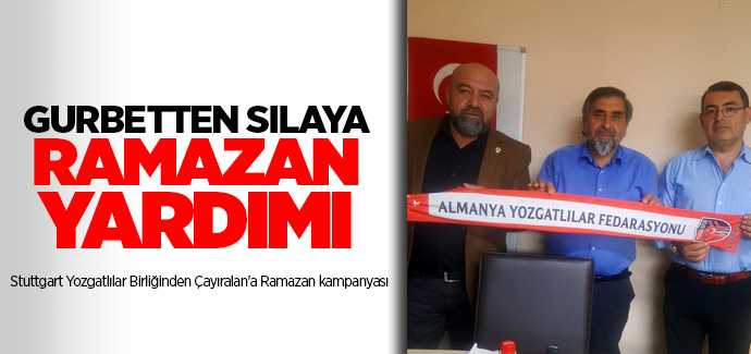 Stuttgart Yozgatlılar Birliğinden Çayıralan'a Ramazan kampanyası
