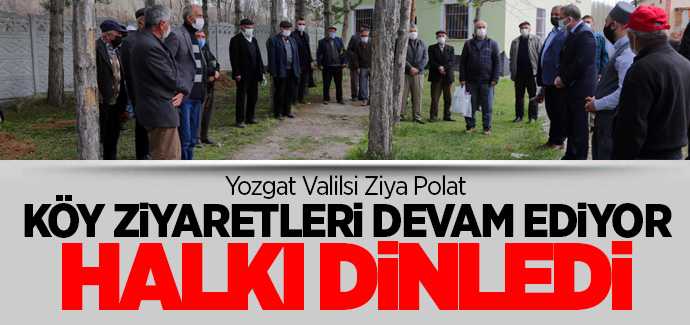Vali Polat Derbent köyünü ziyaret etti