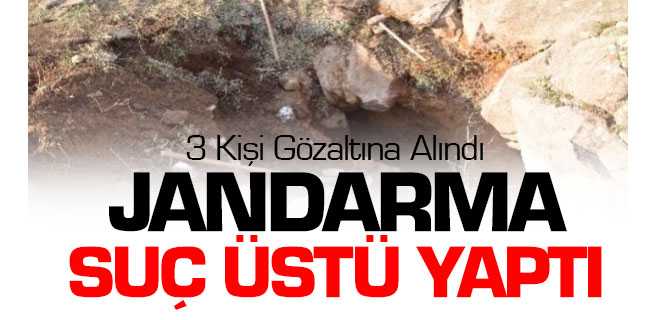 Jandarma Suç Üstü Yaptı 3 Gözaltı