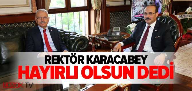 Rektör Karacabey, Vali Yurtnaç'a Hayırlı Olsun Ziyaretinde Bulundu
