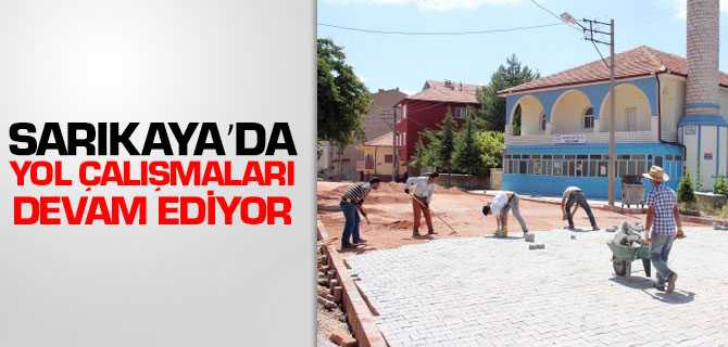 Sarıkaya'da Yol Çalışmaları Devam Ediyor