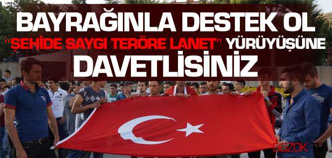 Yozgat Ülkü Ocaklarından Şehide Saygı Teröre Lanet Mitingi İçin Vatandaşa Çağrı
