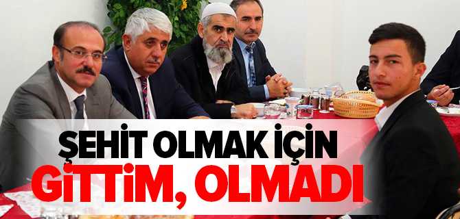 Rahmi Şahin, Şehit Olmak İçin Gittim, Olmadı
