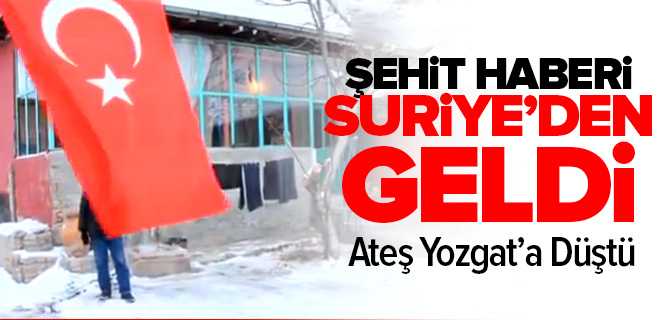 Şehit Haberi Suriye'den Geldi
