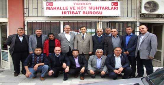 Muhtarlar Kaymakam Şengök'ü Ziyaret Etti