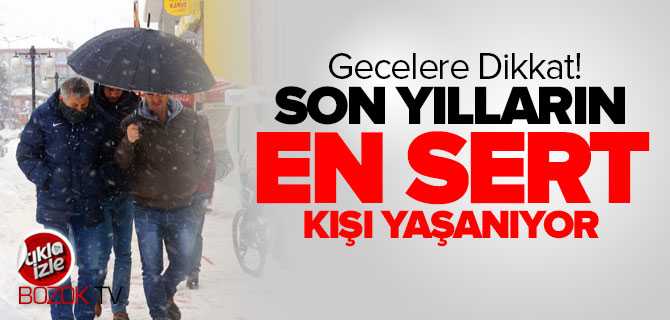 Yozgat'ta Son Yılların En Sert Kışı Yaşanıyor