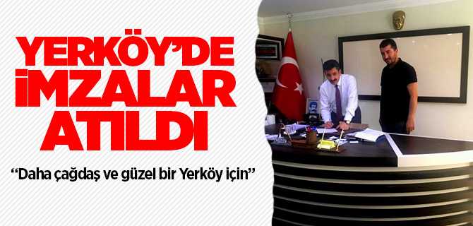 Yerköy'de enerji hatlarının yer altına alınması için imzalar atıldı