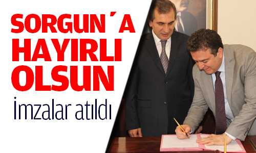 Sorgun Fenlisesi için İmzalar Atıldı