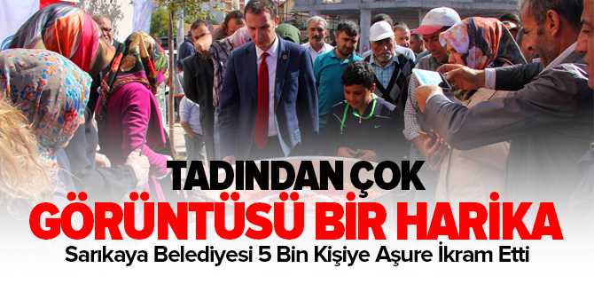 Sarıkaya Belediyesinden 5 Bin Kişiye Aşure İkramı