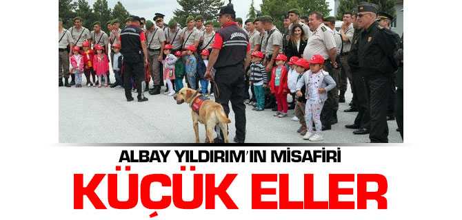 Küçük Eller Albay Yıldırım'ı Ziyaret Etti