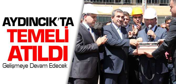 Aydıncık Ortaokulu Temeli Atıldı