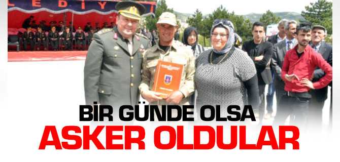 Bir Günlük Askerlik Eğitimini Tamamlayan 11 Engelli Terhis Belgelerini Aldı