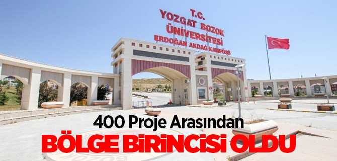 Bozok Üniversitesi Bölge birincisi oldu