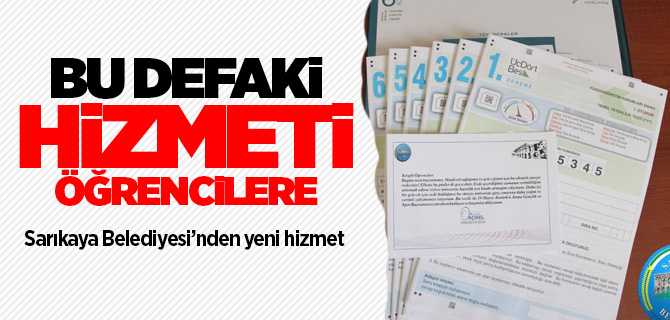 Sarıkaya Belediyesi'nden öğrencilere ücretsiz deneme sınavı