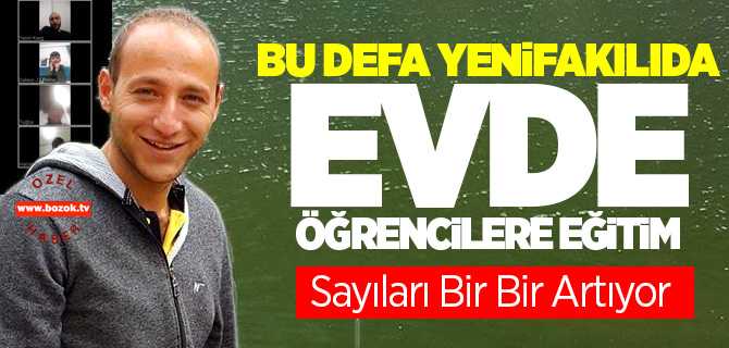 Bu defa Yenifakılıda Evde öğrencilere eğitim veriliyor