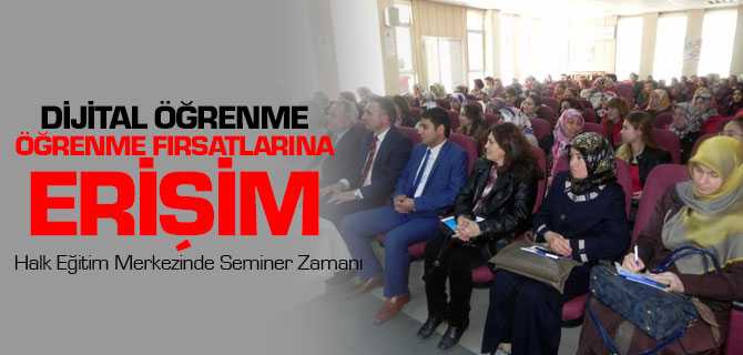 Halk Eğitim'de Seminer Zamanı