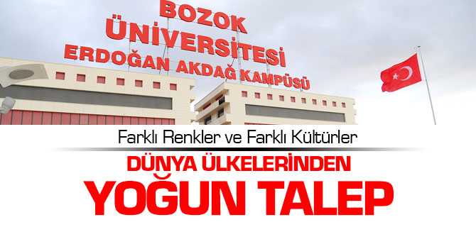 Bozok Üniversitesi'ne Dünya Ülkelerinden Yoğun Talep