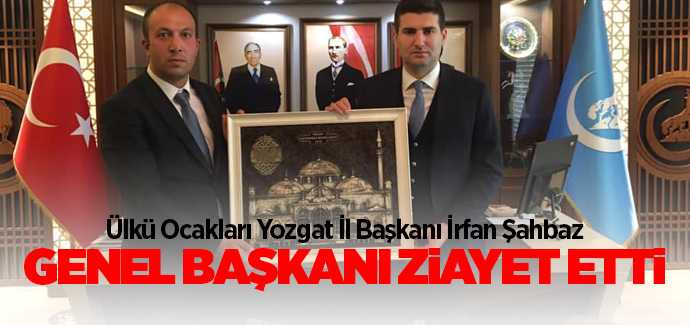 Ülkü Ocakları Yozgat İl Başkanı Şahbaz Genel Başkan Yıldırımı ziyaret etti