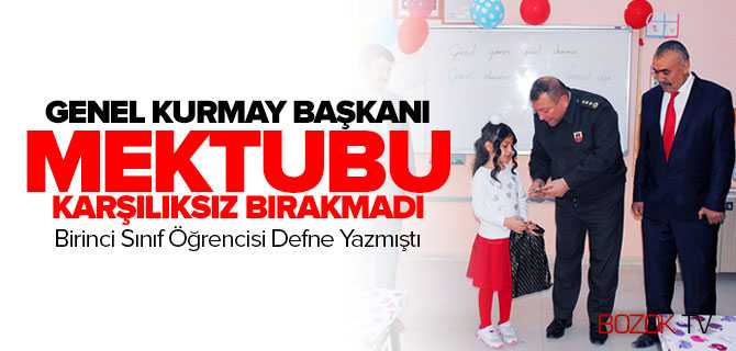 Genel Kurmay Başkanı Hulusi Akar Öğrenci Mektubuna Kayıtsız Kalmadı