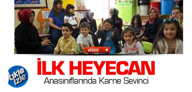 Ana Sınıflarında Karne Heyecanı