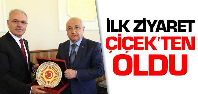 Bozok Üniversitesi Rektörü Karacabey'in İlk Ziyaretçisi Cemil Çiçek Oldu