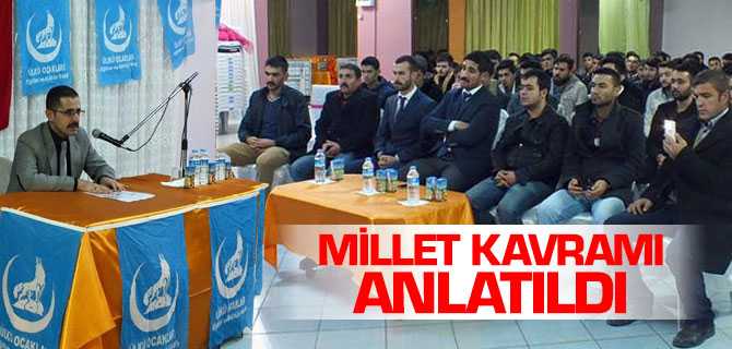 Ülkü Ocaklarında Millet Kavramı ve Türk Dili Anlatıldı