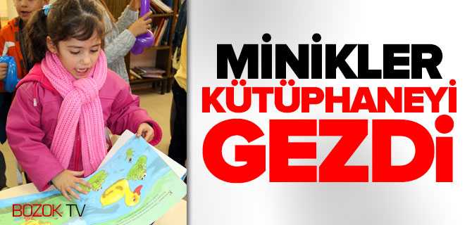 Minikler Kütüphaneyi Gezdi