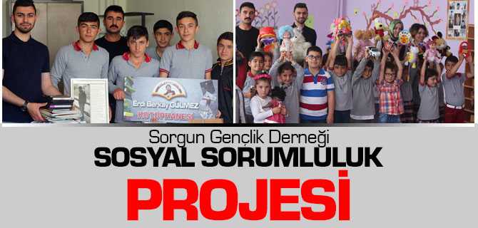Sorgun Gençlik Derneği'nden Sosyal Sorumluluk Pojesi