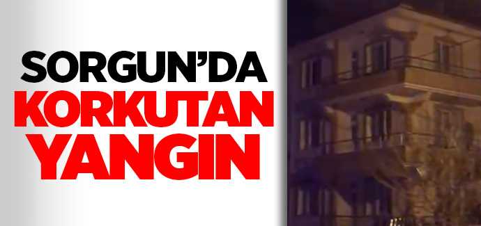 Sorgun'da korkutan yangın