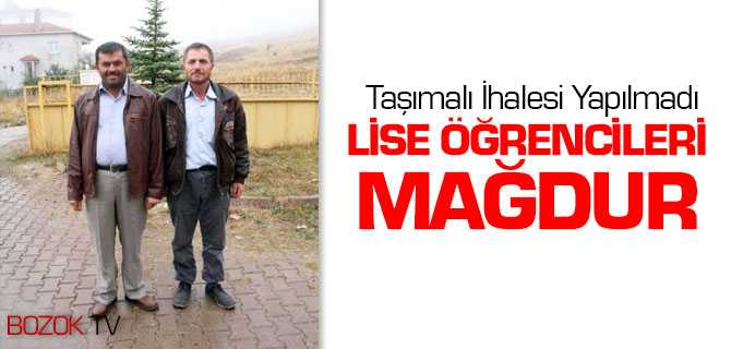 Köydeki Öğrencilerin Taşımalı İhalesi Yapılmadı Lise Öğrencileri Mağdur