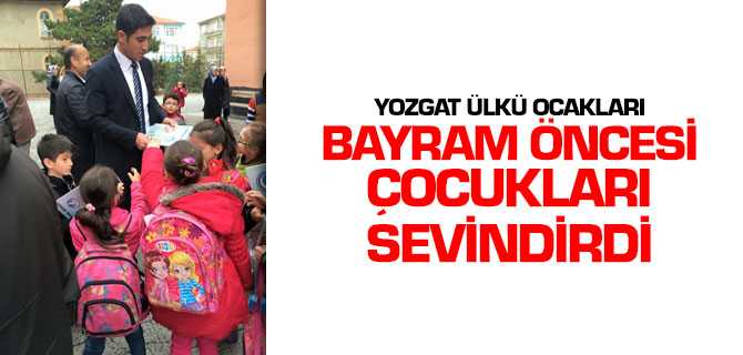 Yozgat Ülkü Ocakları Öğrencilere Boyama Kitabı Hediye Etti