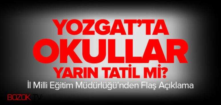 İl Milli Eğitim Müdürlüğü'nden Kar Tatiliyle ilgili Açıklama Geldi
