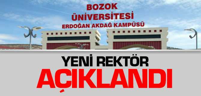 Bozok Üniversitesi Yeni Rektörü Karacabey Oldu