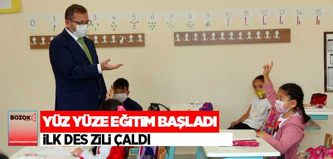 Yozgat'ta da Yüzyüze eğitim başladı, ilk ders zili çaldı