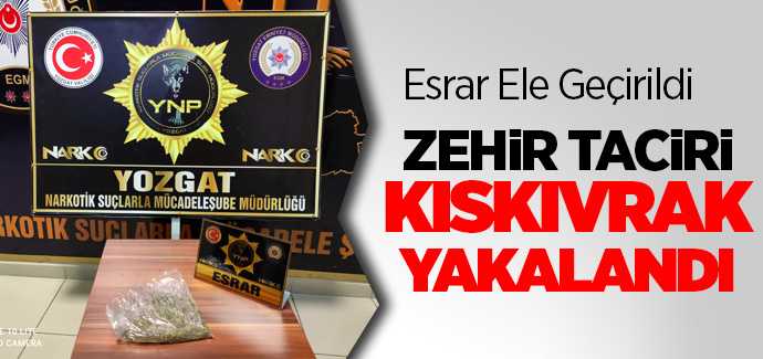 Zehir taciri kıskıvrak yakalandı