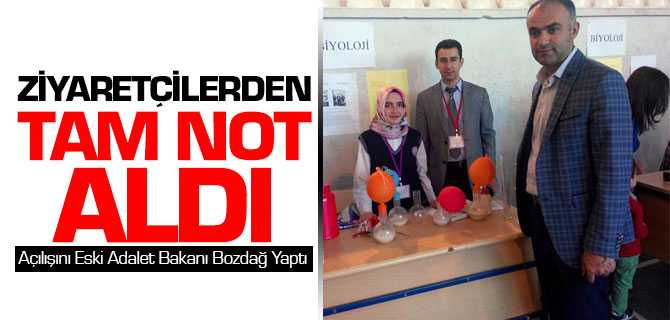 Kazım Karabekir Fen Lisesi Bilim Fuarı Ziyaretçilerden Tam Not Aldı