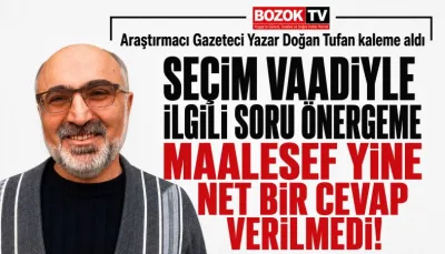 Seçim vaadiyle ilgili soru önergeme maalesef yine net bir cevap verilmedi!